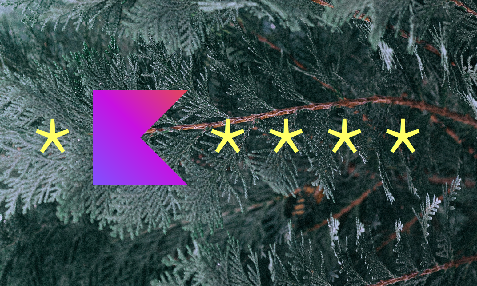 Kotlin logo on festive background
