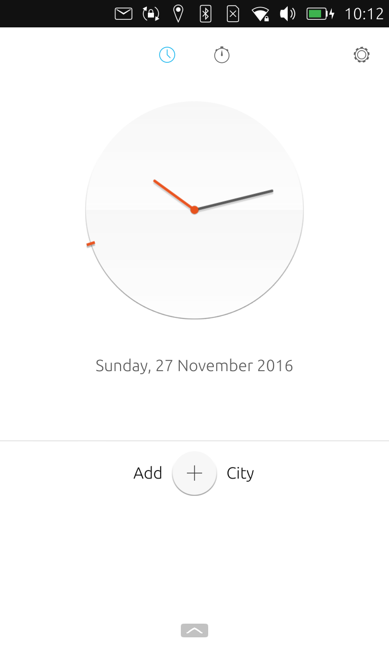 Ubuntu Touch clock app