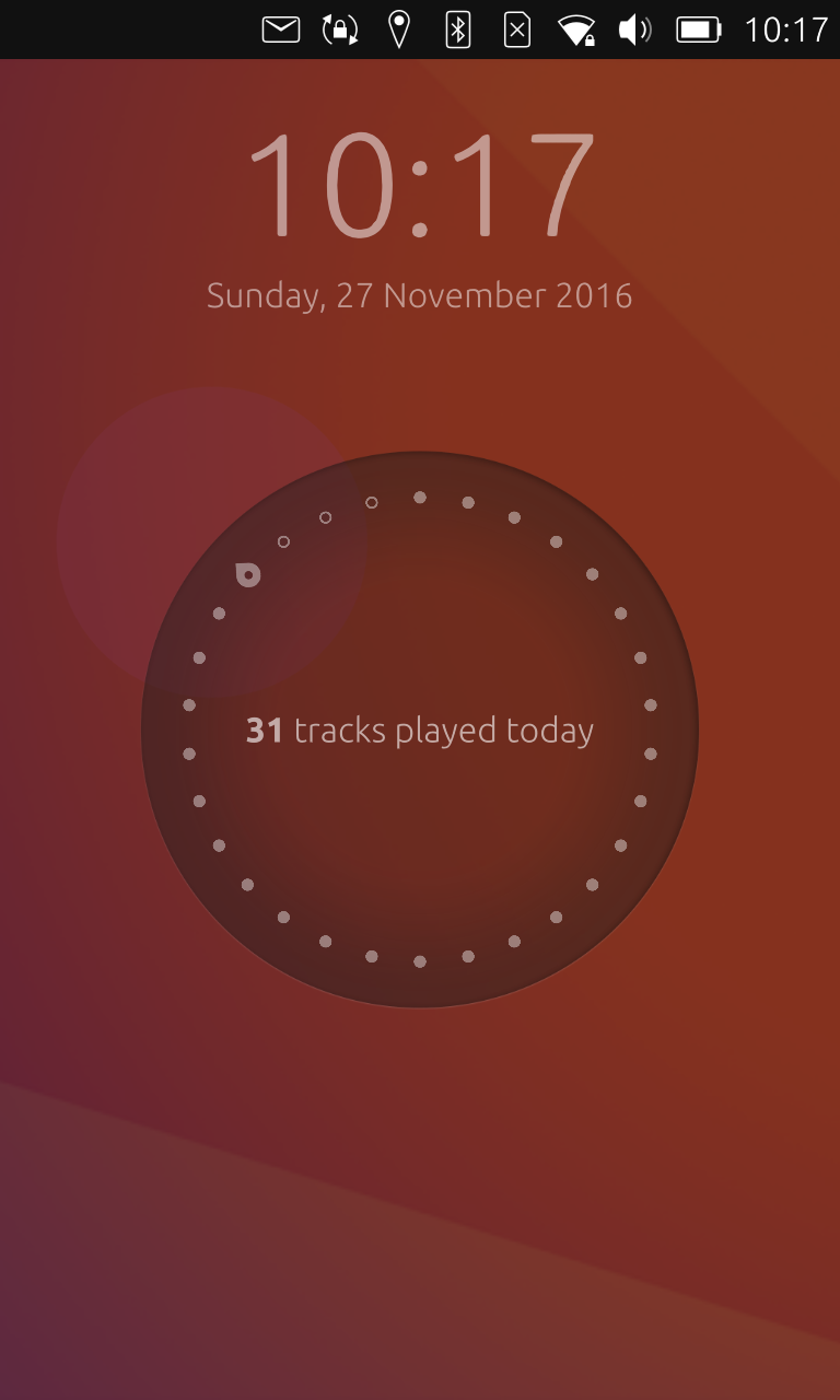 Ubuntu Touch lock screen